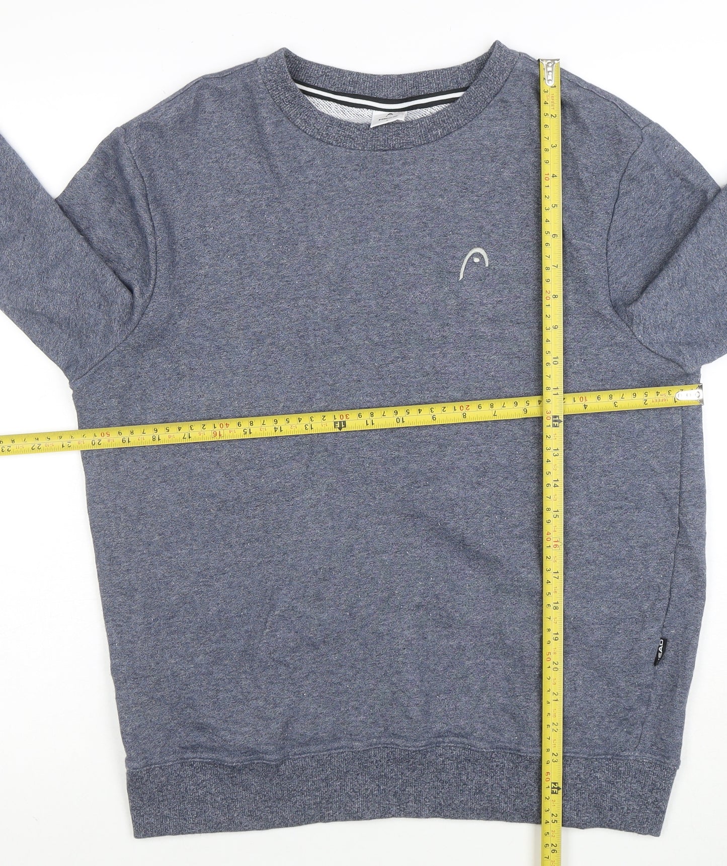 Head Men's Blue Crew Neck Pullover Sweatshirt Size L Regular Fit