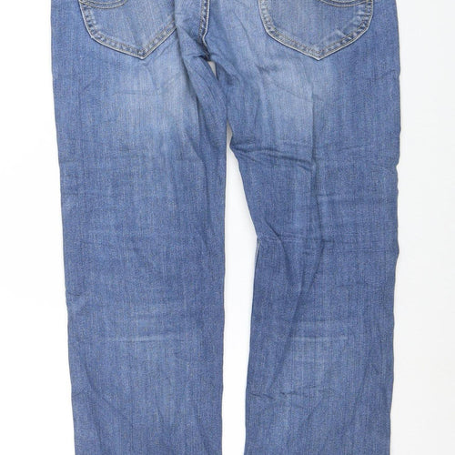 Lee Men's Blue Straight Fit Powell Jeans W31 L34