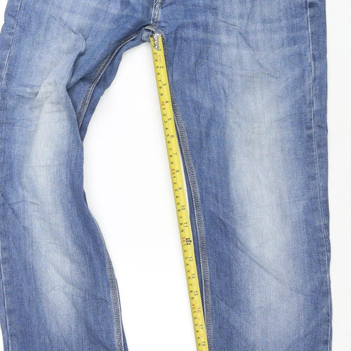 Lee Men's Blue Straight Fit Powell Jeans W31 L34