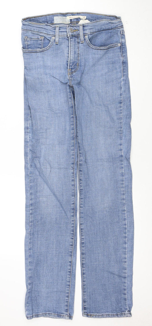 Levi's Women's Blue 314 Shaping Straight Jeans Size 27