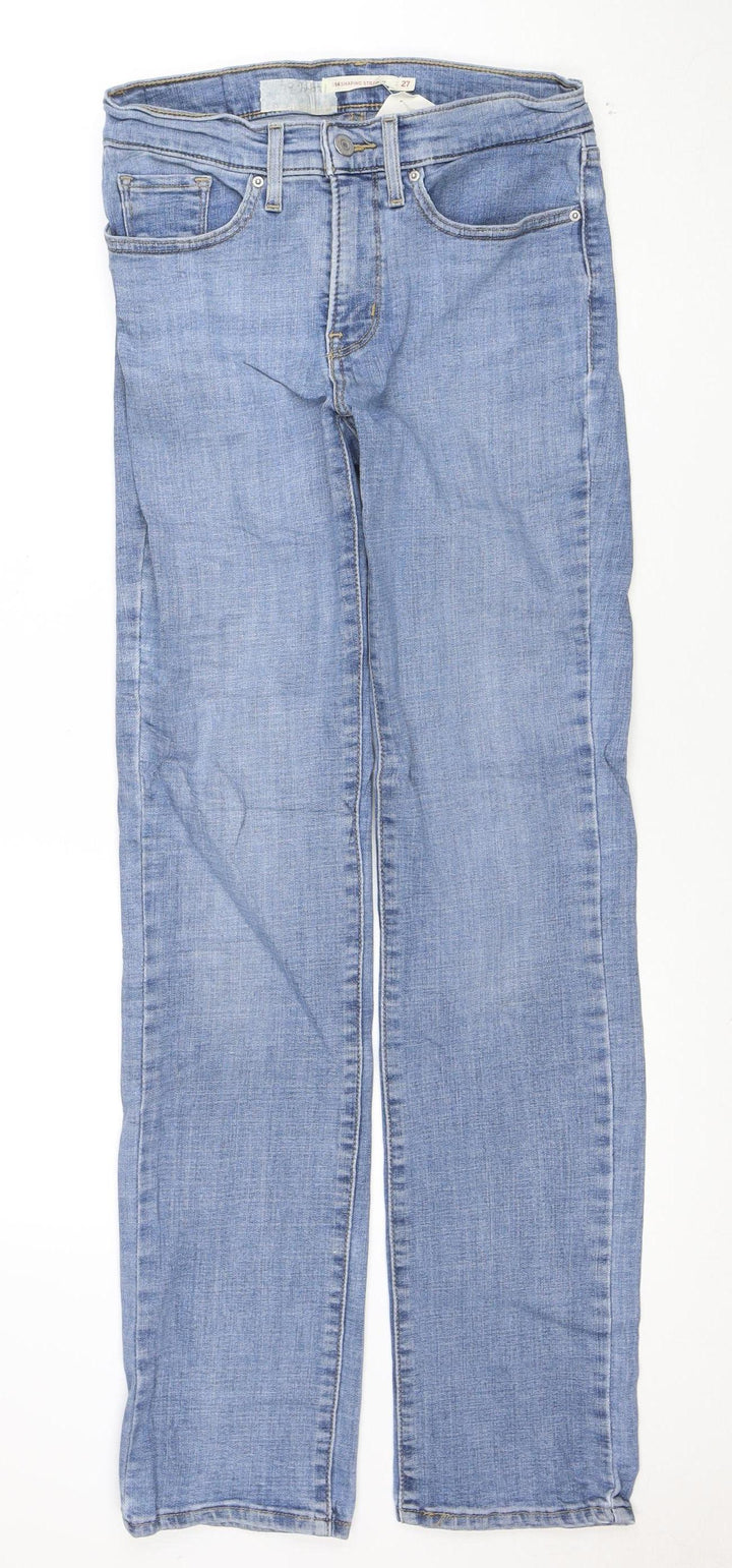 Levi's Women's Blue 314 Shaping Straight Jeans Size 27