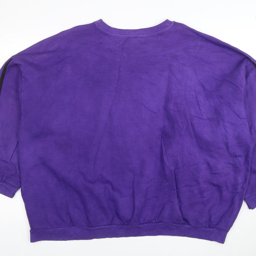 George Women Purple Minnie Mouse 1928 Pullover Sweatshirt XL