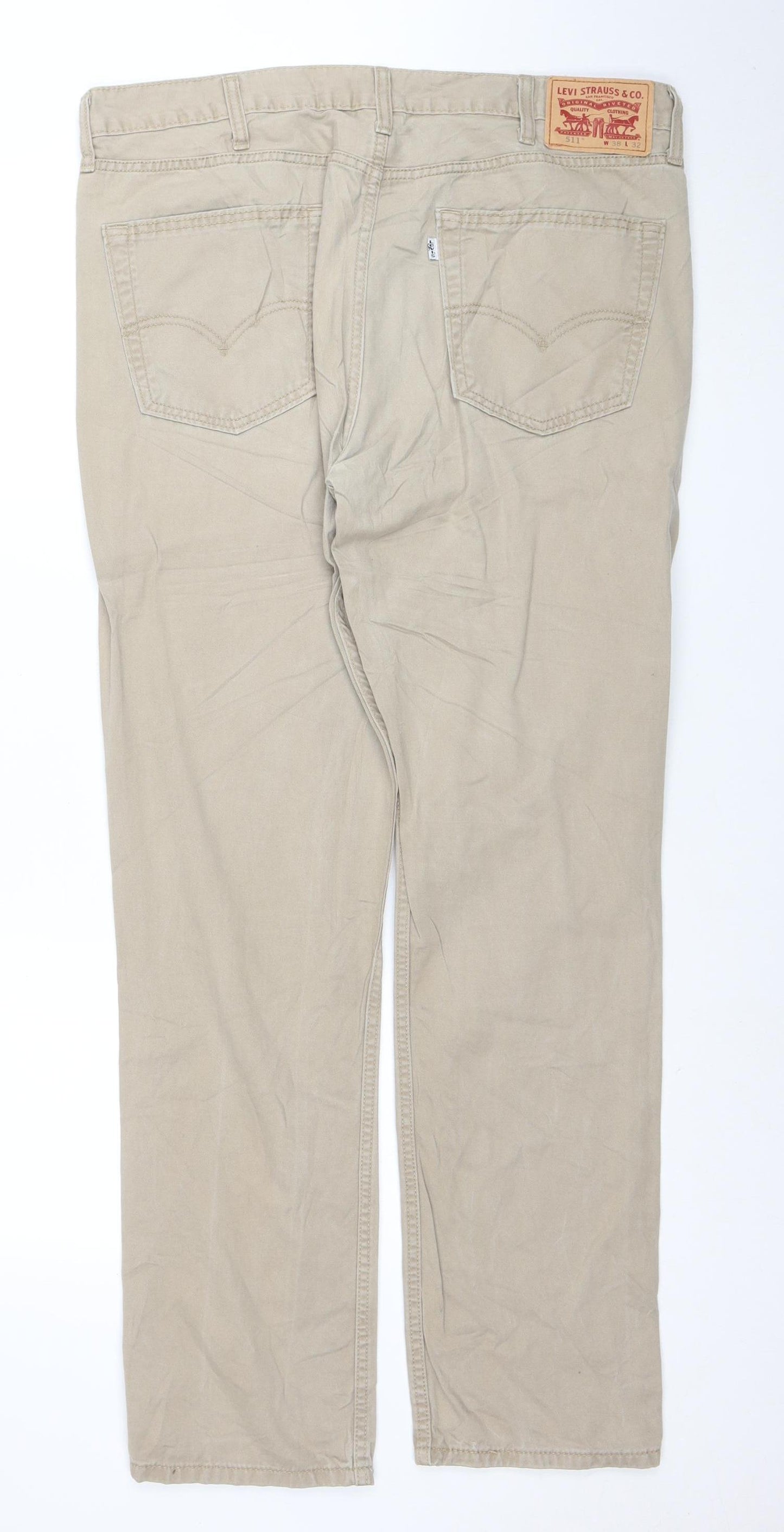Levi’s 511 Men’s Beige Slim Fit Chino Trousers W38 L32