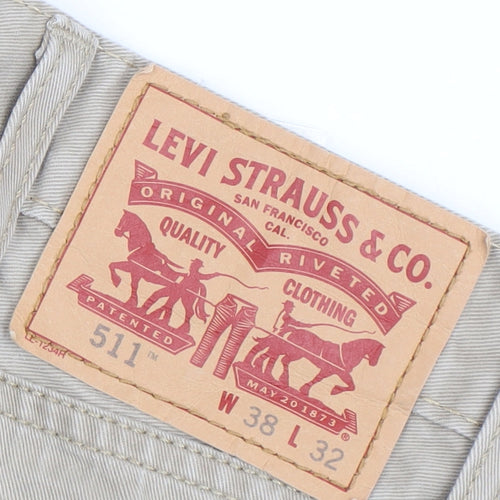 Levi’s 511 Men’s Beige Slim Fit Chino Trousers W38 L32