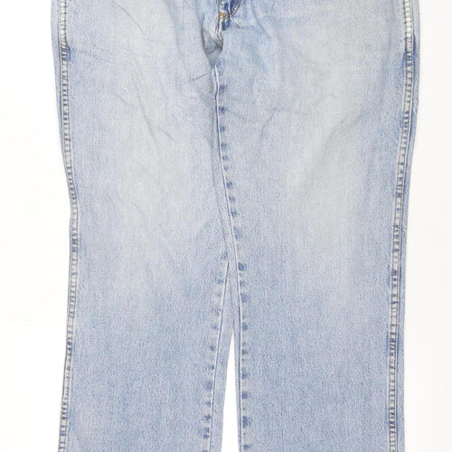 Wrangler Mens Blue 38x31 Straight Leg Vintage Denim Jeans