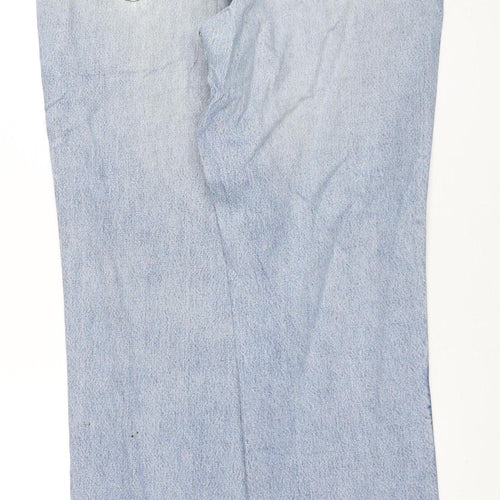 Wrangler Mens Blue 38x31 Straight Leg Vintage Denim Jeans