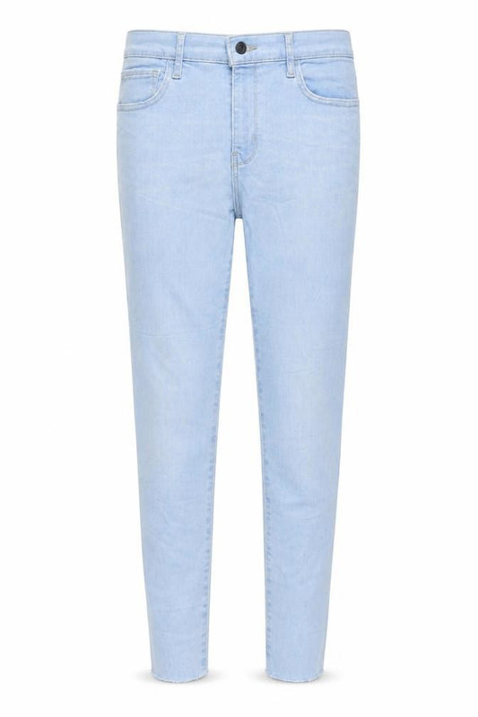 Front view of Levi's women’s blue 720 high rise super skinny jeans, size UK 28