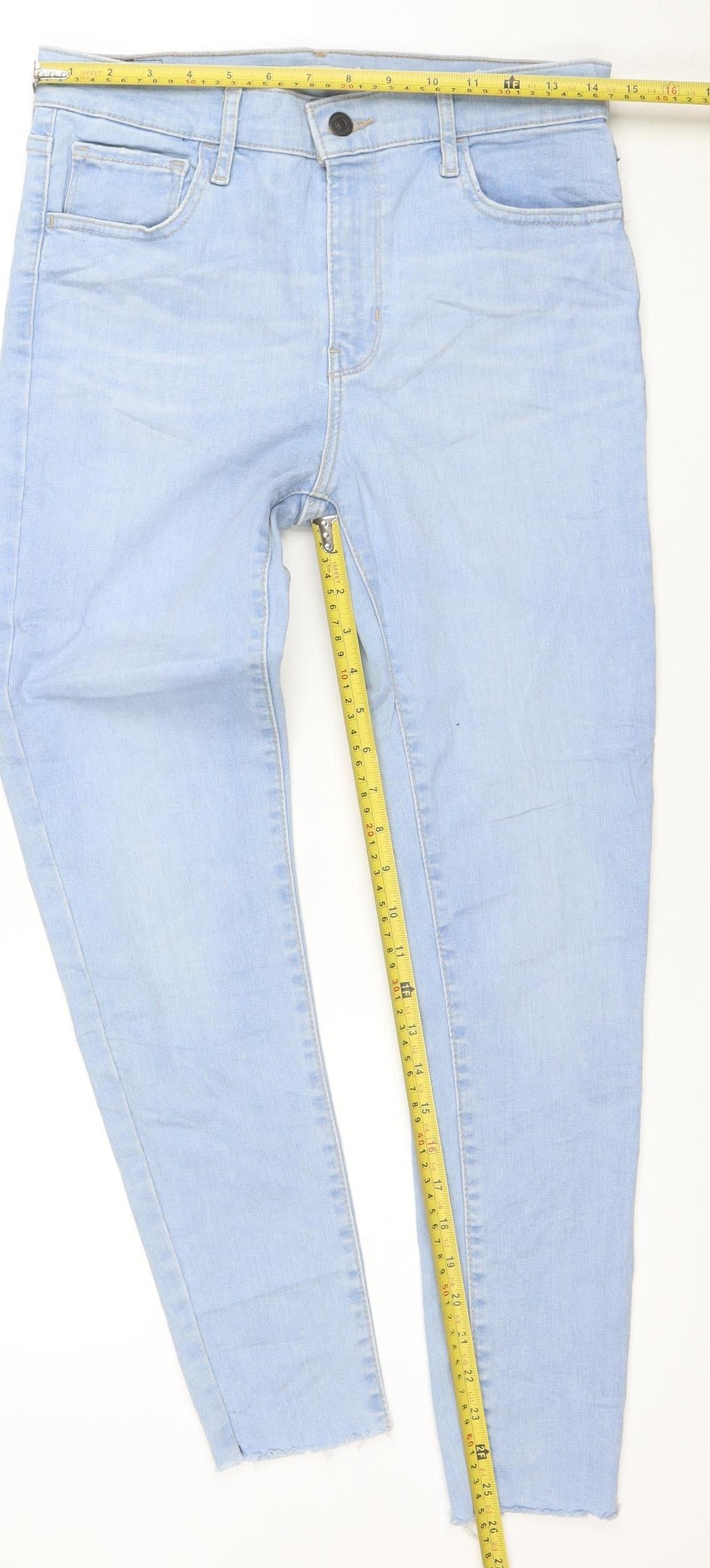 Levi's Womens Blue 720 High Rise Super Skinny Jeans Size 28