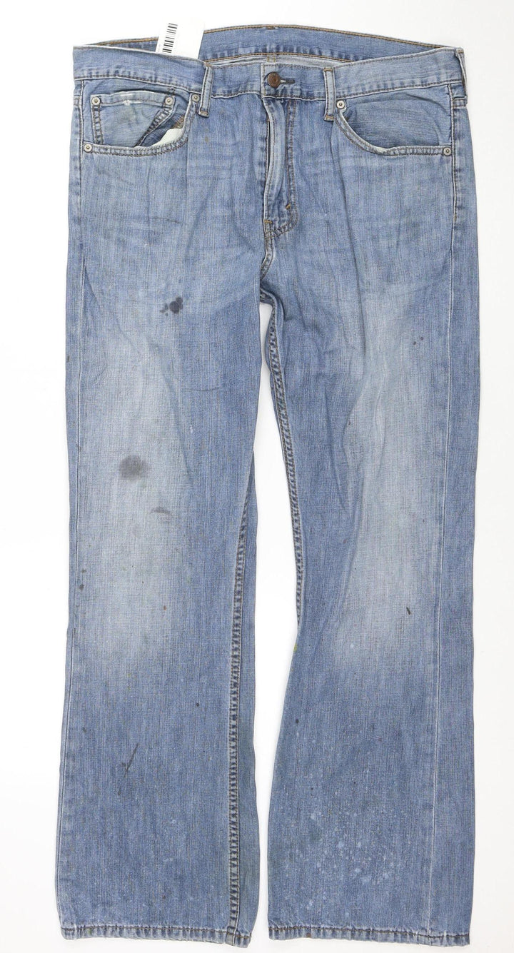 Levi's Men's Blue 527 Bootcut Denim Jeans W36 L30 Regular Fit