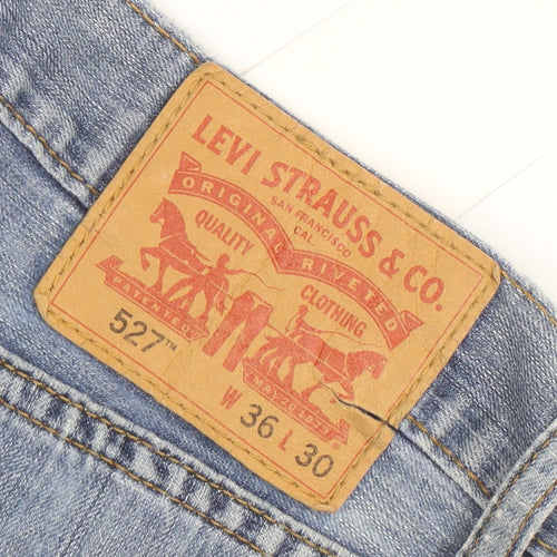 Levi's Men's Blue 527 Bootcut Denim Jeans W36 L30 Regular Fit
