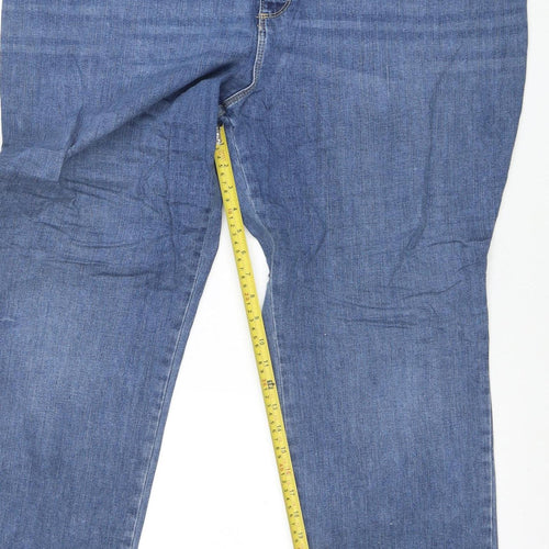 Lee Women’s Blue High Rise Plus Size 22W Straight Leg Jeans