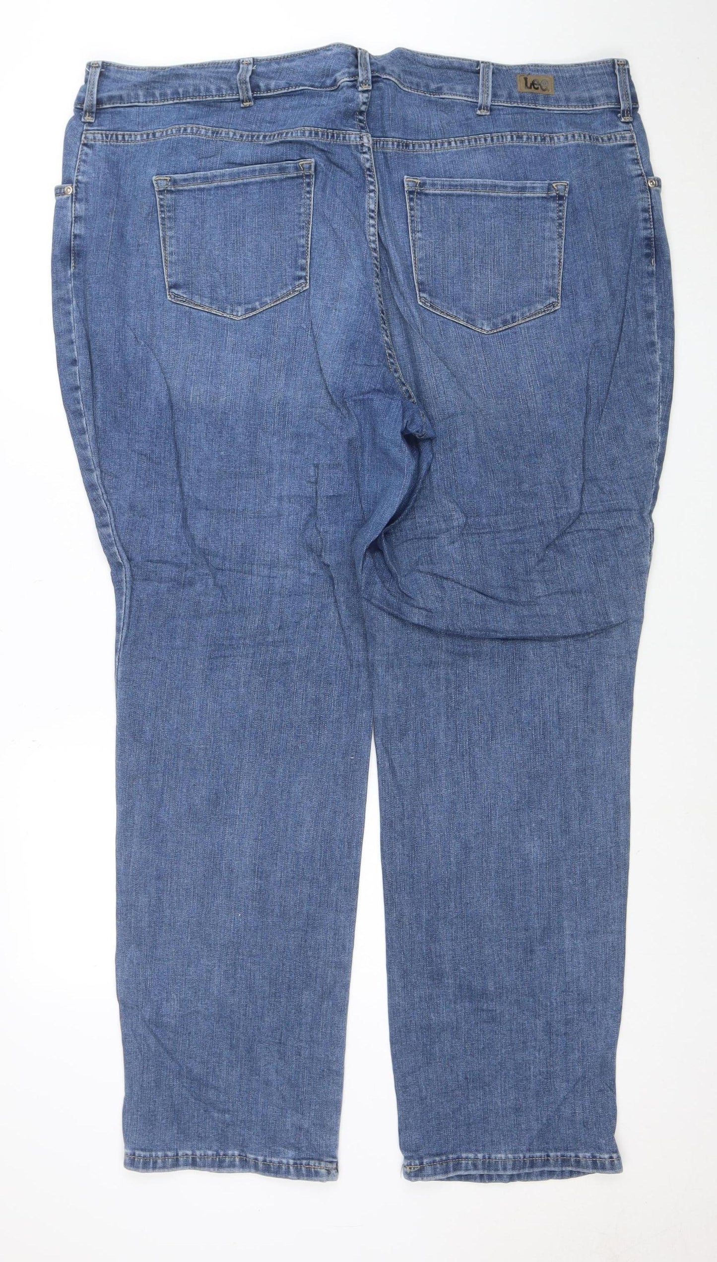 Lee Women’s Blue High Rise Plus Size 22W Straight Leg Jeans