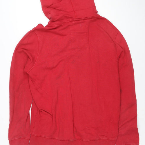 Tommy Hilfiger Denim Men's Red Full Zip Hoodie XL Cotton Fleece
