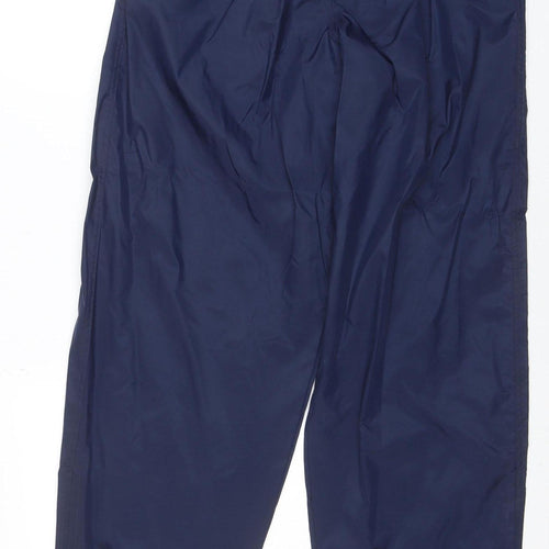 Nike Men's Blue L Track Pants Lightweight Water Resistant Trousers