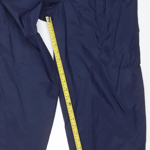 Nike Men's Blue L Track Pants Lightweight Water Resistant Trousers