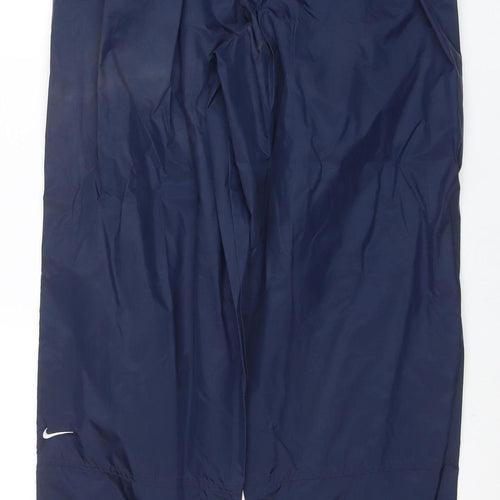 Nike Men's Blue L Track Pants Lightweight Water Resistant Trousers