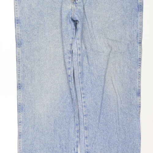 Wrangler Men’s Blue Regular Fit Straight Denim Jeans 38x32