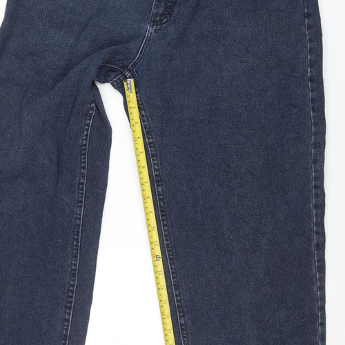 Lee Womens Blue Straight Leg Denim Jeans Size 16 Regular Fit