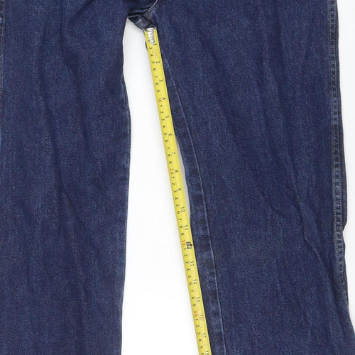 Wrangler Men's Blue Straight Leg Classic Fit Denim Jeans 32x32