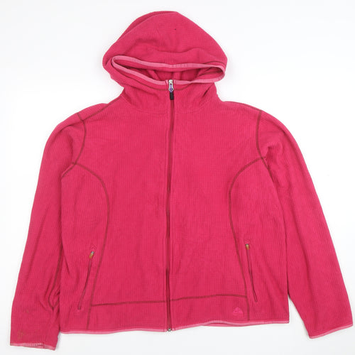 Nike ACG Women’s Pink XL Hooded Full Zip Thermal Fleece Jacket