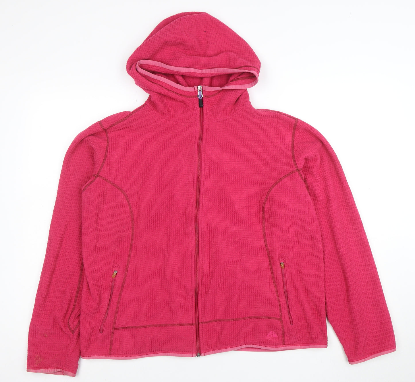 Nike ACG Women’s Pink XL Hooded Full Zip Thermal Fleece Jacket
