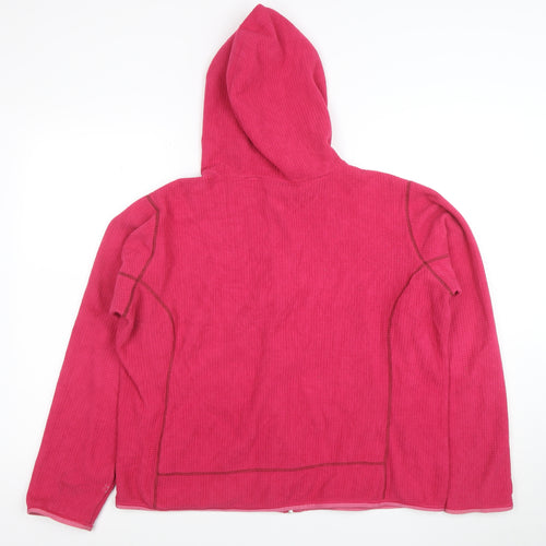 Nike ACG Women’s Pink XL Hooded Full Zip Thermal Fleece Jacket