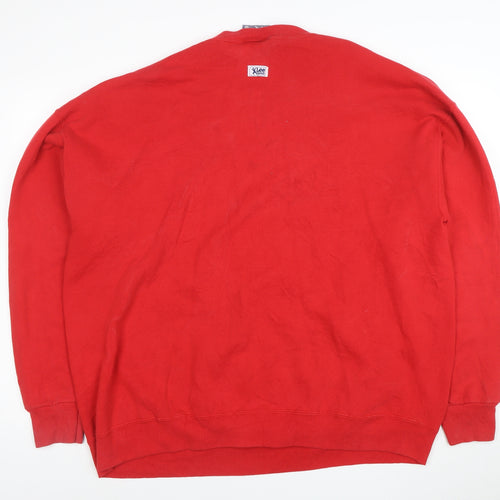 Lee Sport Men’s Red 49ers Crew Neck Pullover Sweatshirt 2XL