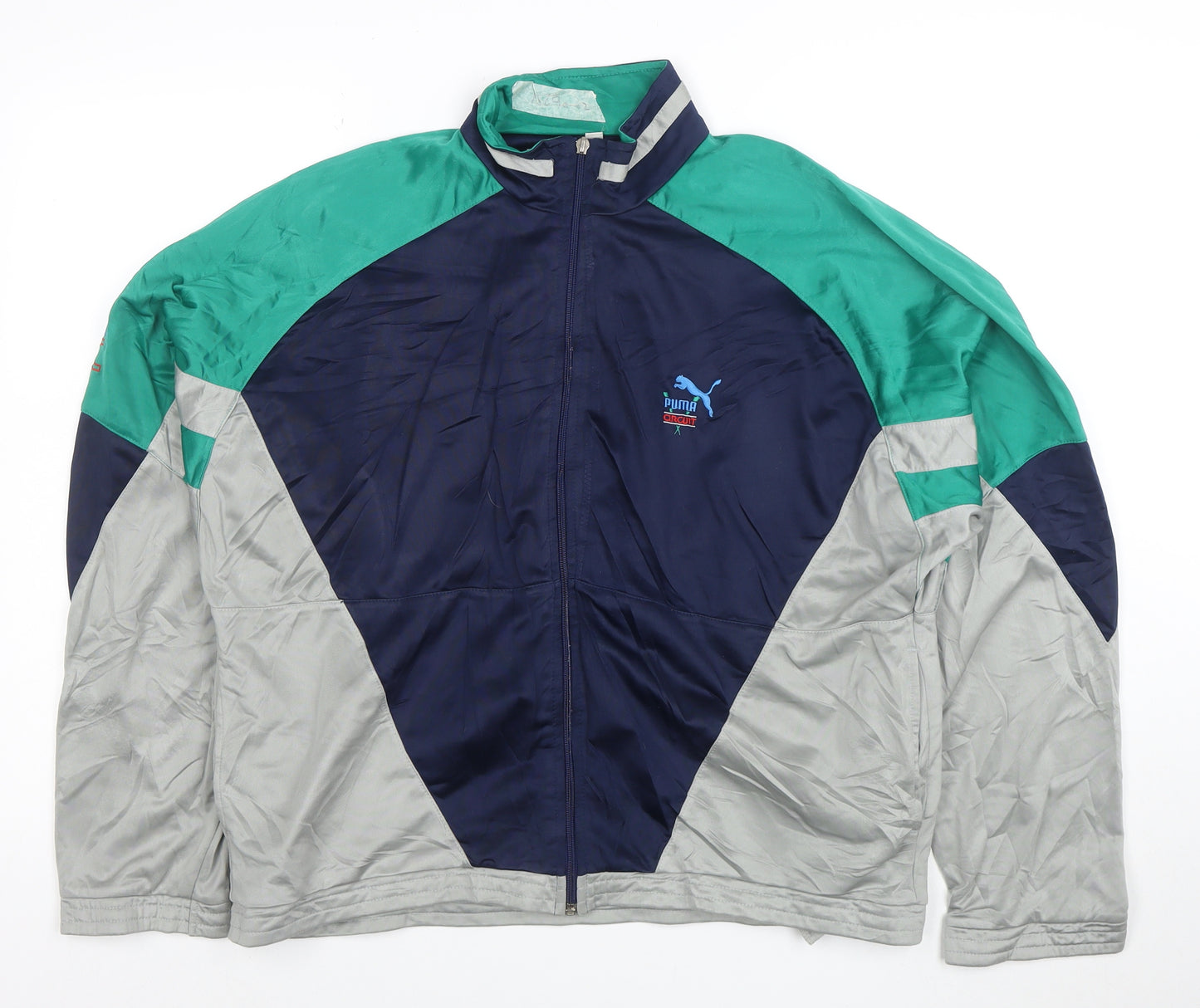 Puma Men's Blue Retro Full Zip Track Sweatshirt Size M