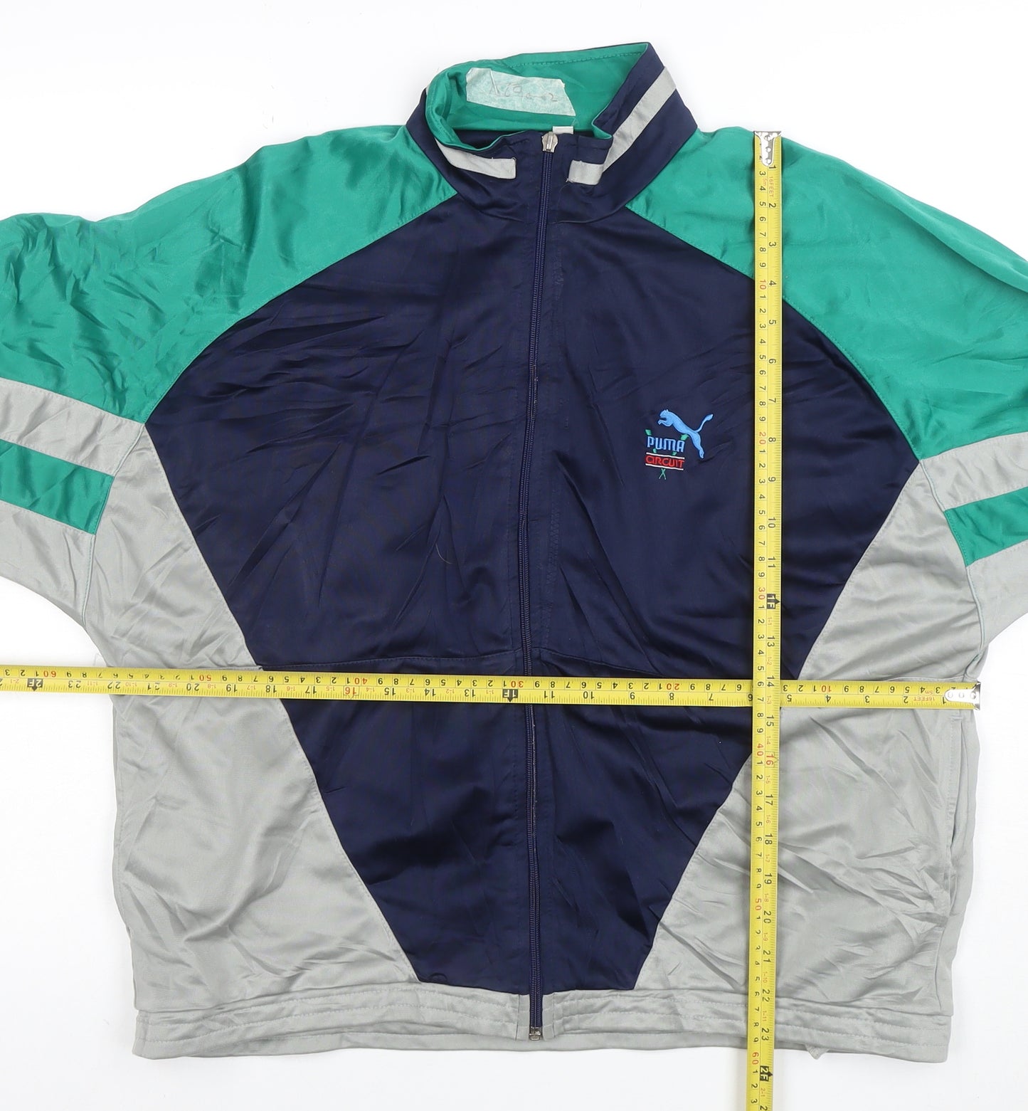 Puma Men's Blue Retro Full Zip Track Sweatshirt Size M