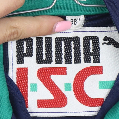 Puma Men's Blue Retro Full Zip Track Sweatshirt Size M