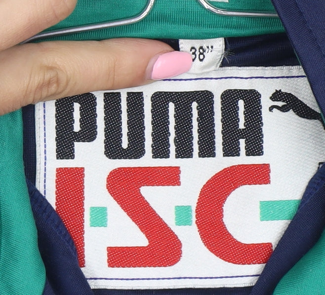 Puma Men's Blue Retro Full Zip Track Sweatshirt Size M