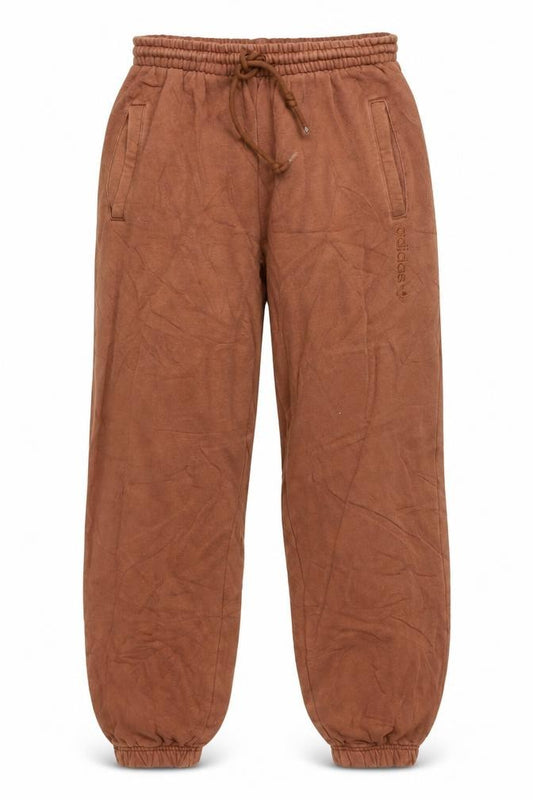 adidas Womens Brown Jogger Trousers UK 6 Relaxed Fit Cotton Blend