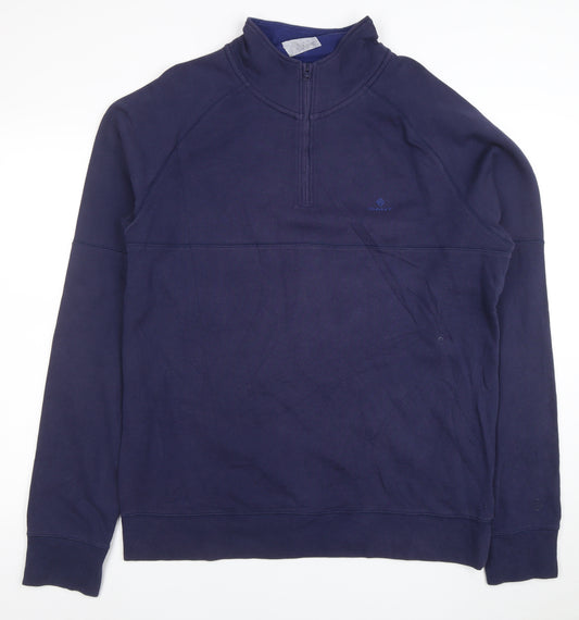 GANT Men's Blue 2XL Tech Prep Half Zip Pullover Sweatshirt