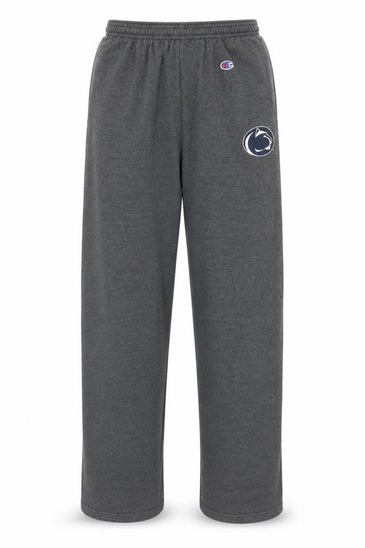 Front view of Champion Men's Grey Fleece Sweatpants S Jogger Style Activewear