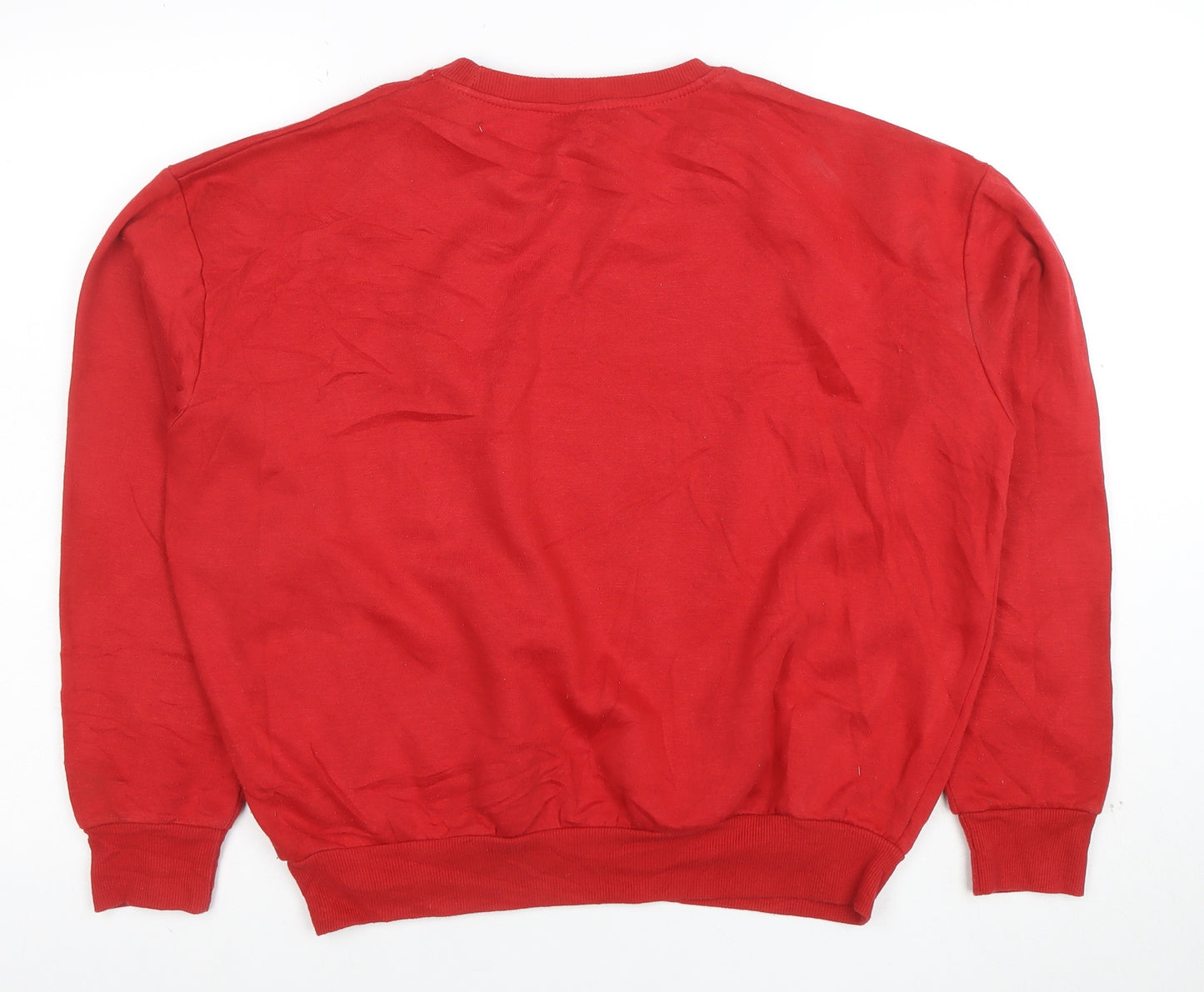 Disney Women’s Red Mickey Mouse Pullover Sweatshirt Size S