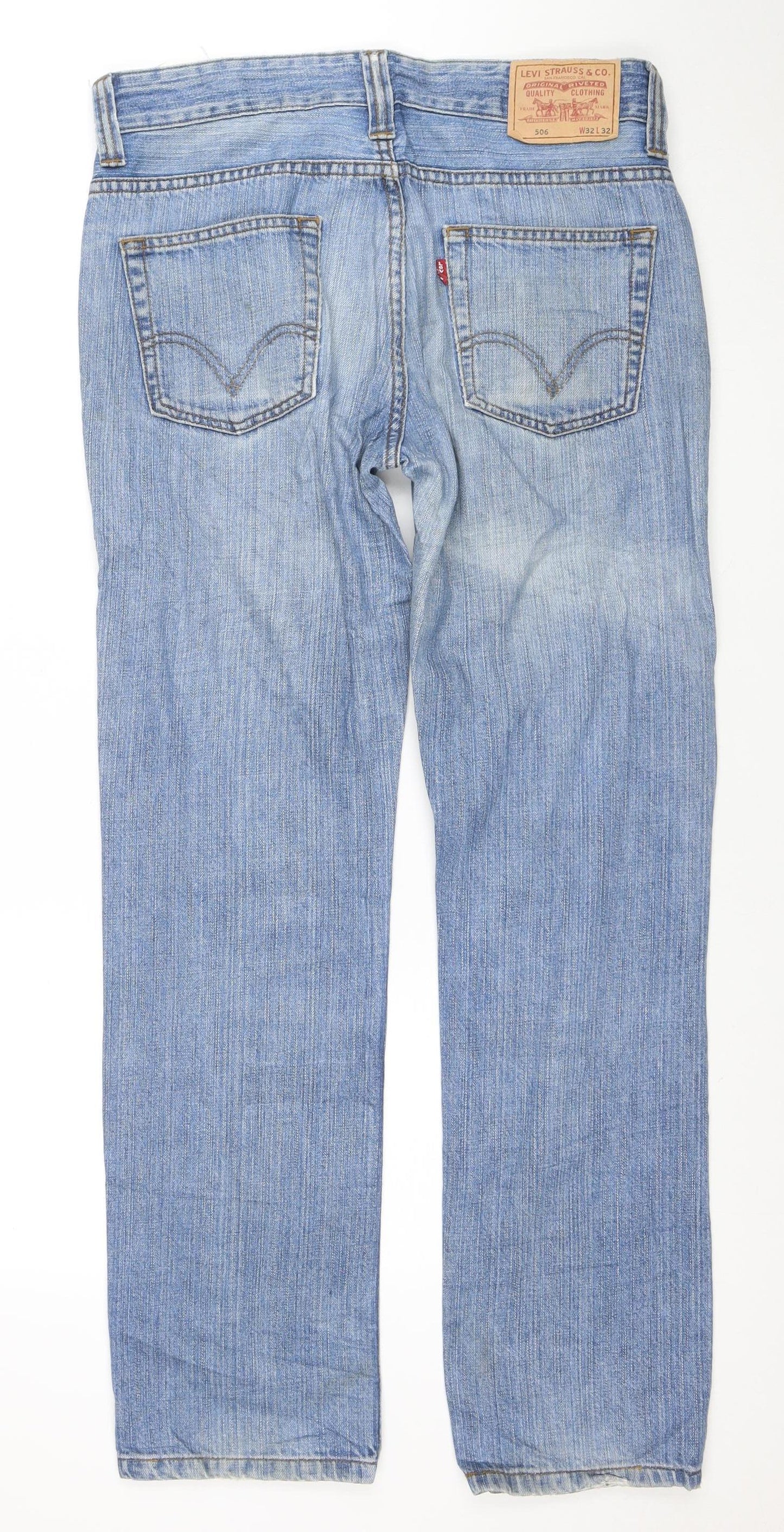 Levi's 506 Women's Blue Straight Leg Jeans W32 L32 Denim