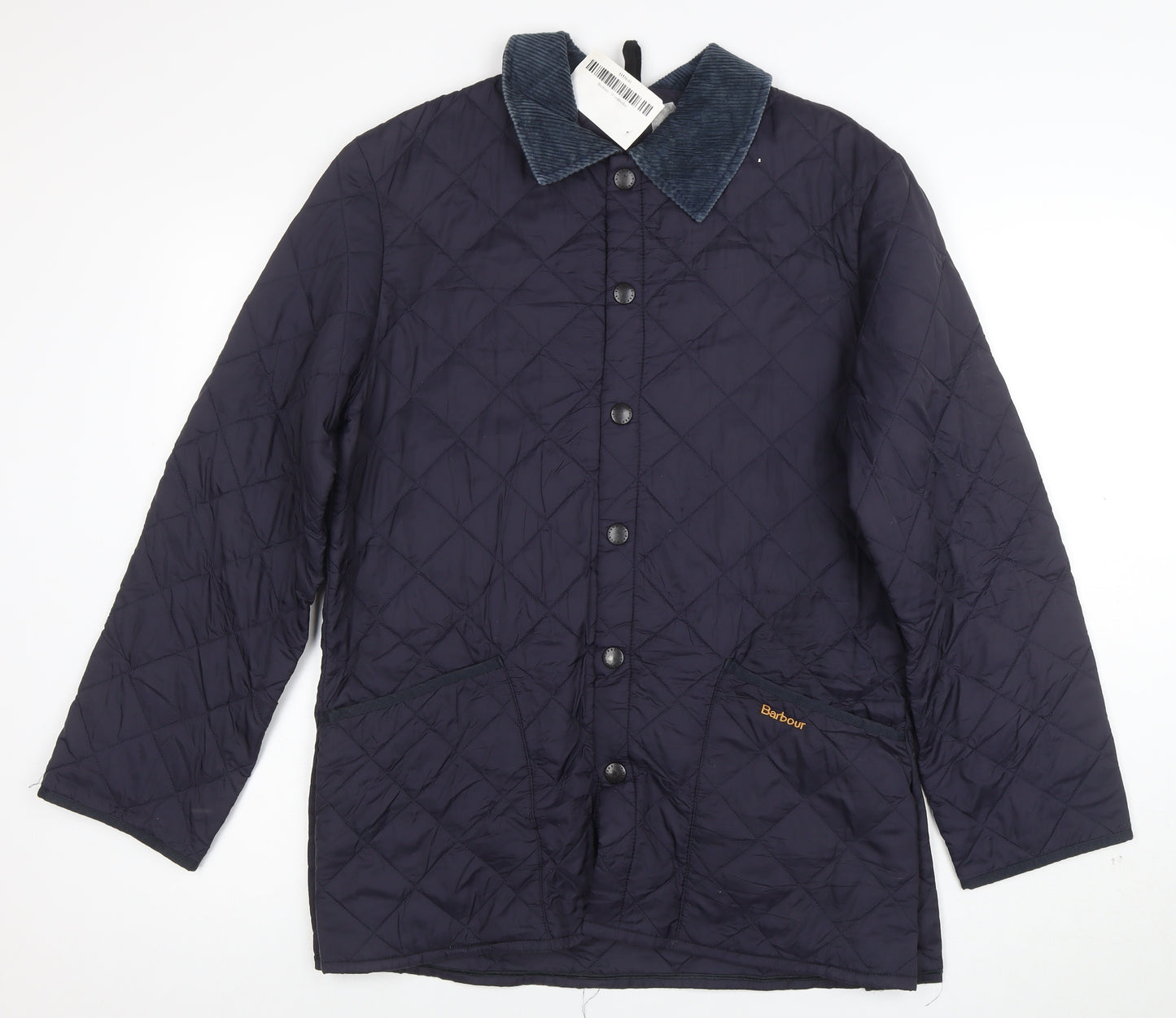 Barbour Womens Blue Quilted Mid-Length Jacket XXS