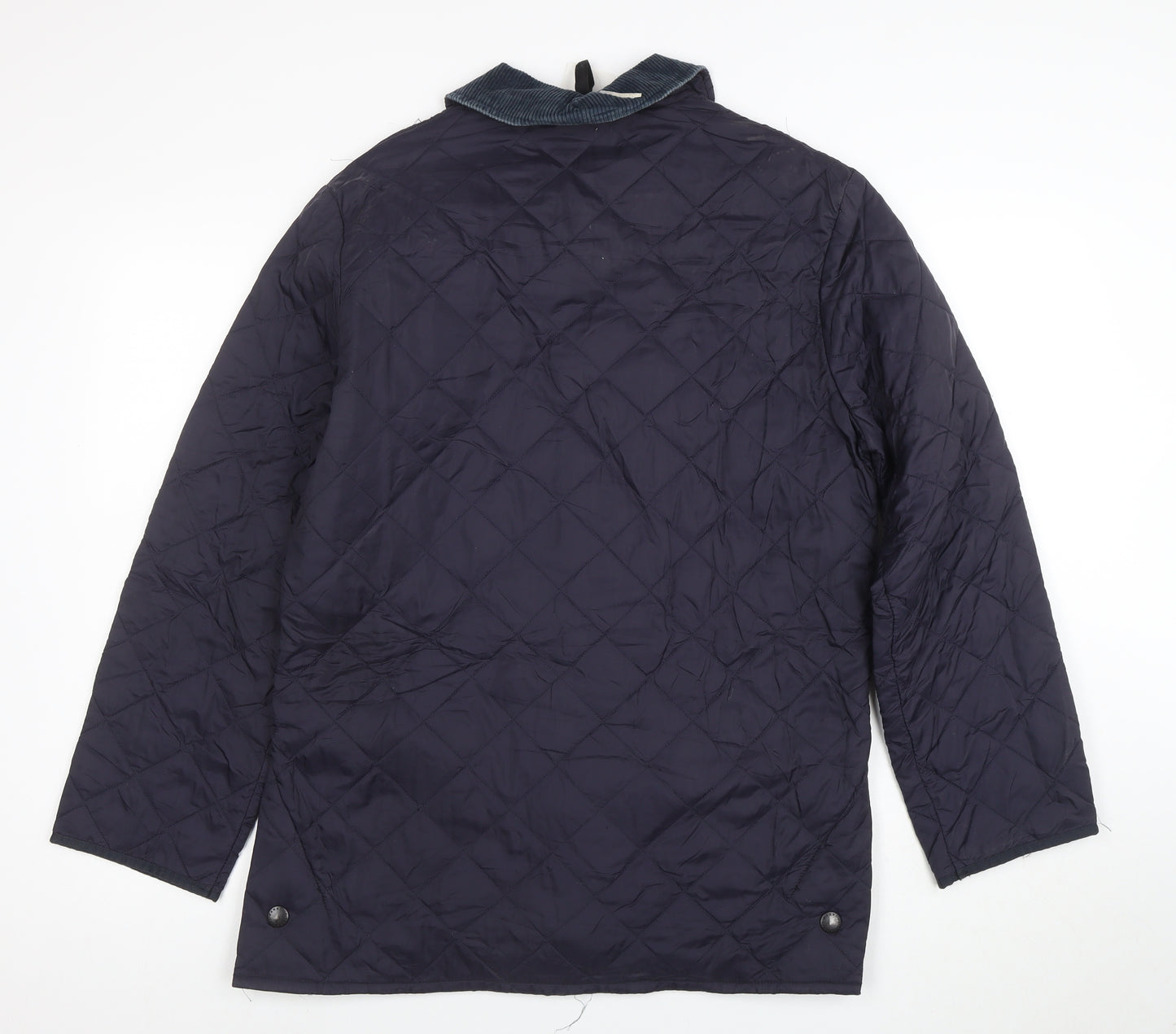 Barbour Womens Blue Quilted Mid-Length Jacket XXS
