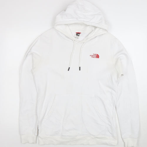 The North Face Men's White Pullover Hoodie M Graphic Outdoor