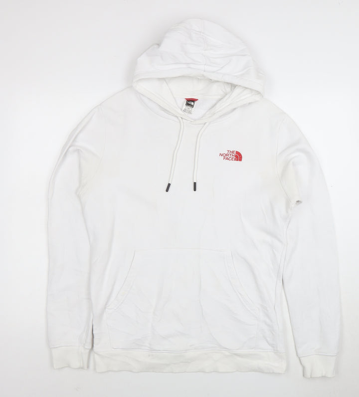 The North Face Men's White Pullover Hoodie M Graphic Outdoor