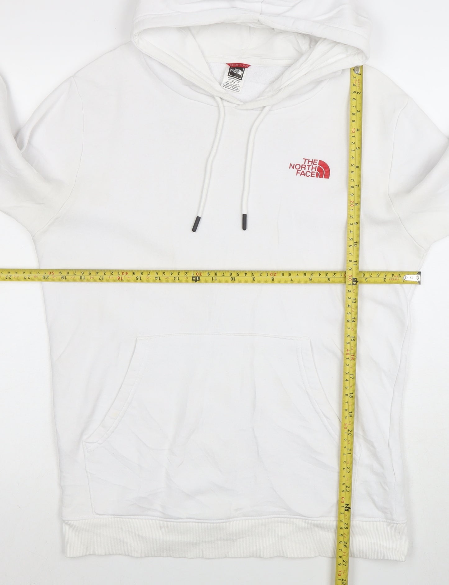 The North Face Men's White Pullover Hoodie M Graphic Outdoor