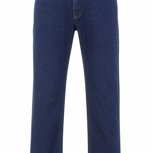 Wrangler Men Blue Straight Jeans 36x30 Cotton Denim Classic Style