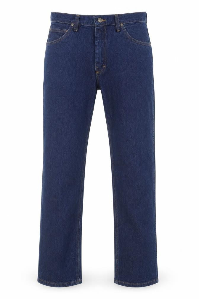Wrangler Men Blue Straight Jeans 36x30 Cotton Denim Classic Style