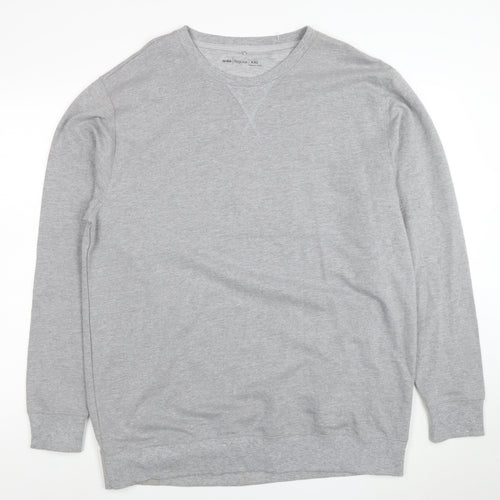 Anko Mens Grey 2XL Regular Fit Crew Neck Pullover Sweatshirt
