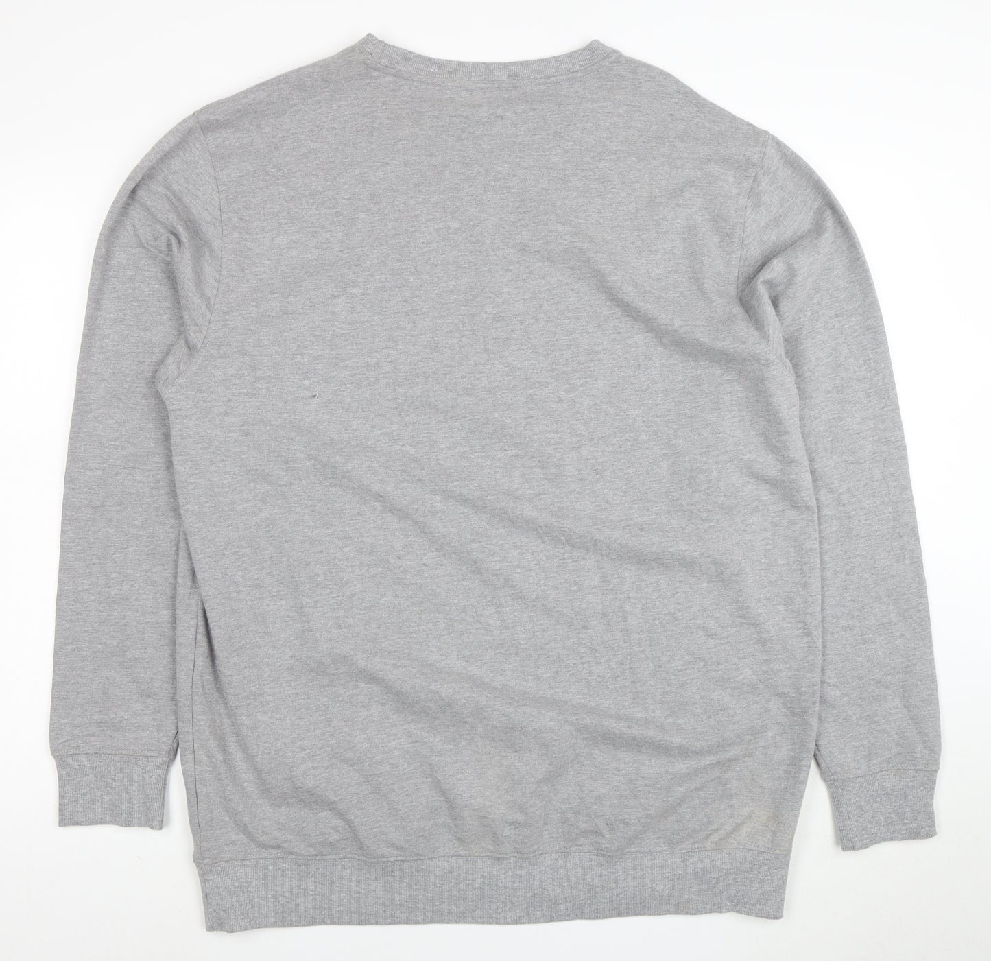 Anko Mens Grey 2XL Regular Fit Crew Neck Pullover Sweatshirt
