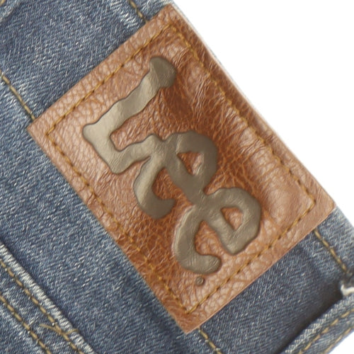 Lee Men's Blue 40x30 Straight Fit Stretch Denim Jeans