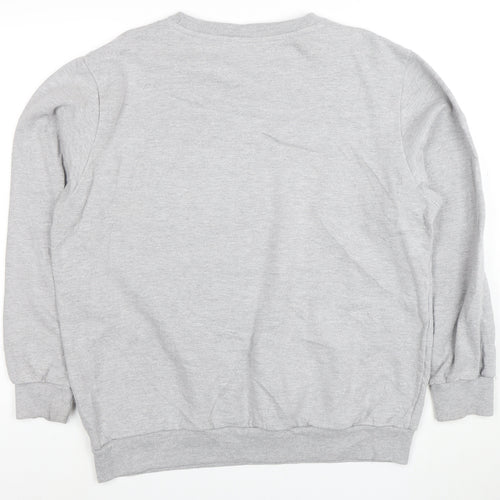 Disney Men's Grey Minnie Mouse Logo XL Pullover Sweatshirt