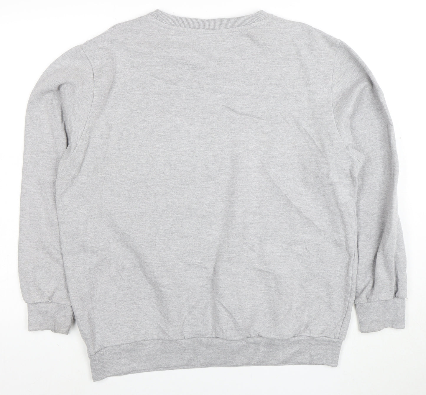 Disney Men's Grey Minnie Mouse Logo XL Pullover Sweatshirt