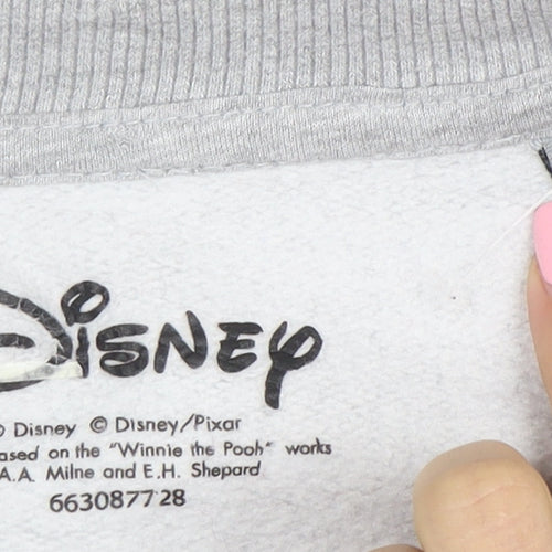 Disney Men's Grey Minnie Mouse Logo XL Pullover Sweatshirt