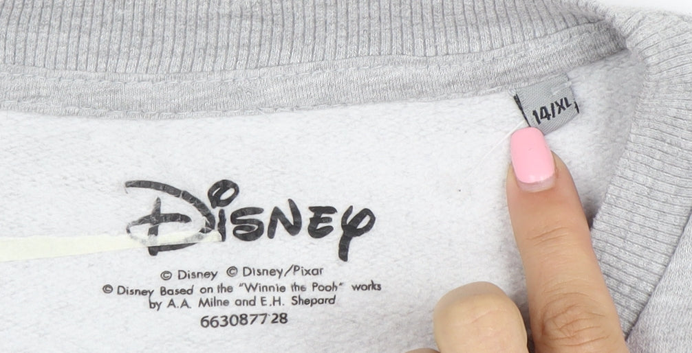 Disney Men's Grey Minnie Mouse Logo XL Pullover Sweatshirt